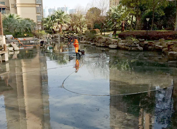 弥渡景观池淤泥清理